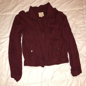 LA hearts crimson jacket